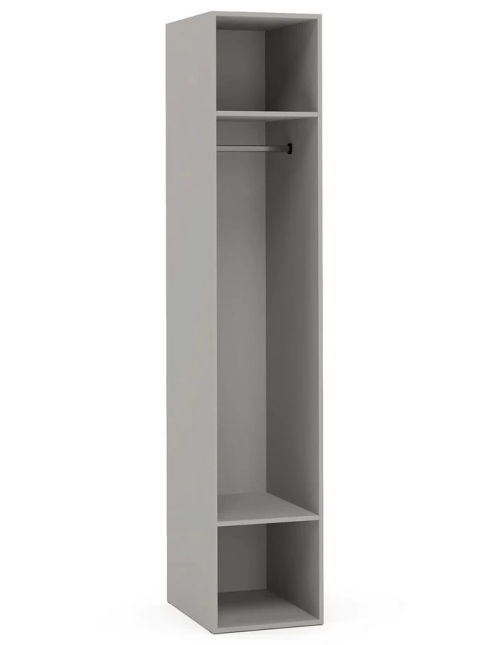 Шкаф Montreal серый с зеркалом код 489799