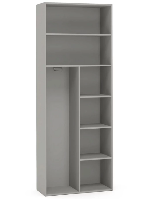 Шкаф Montreal серый с зеркалами код 489802