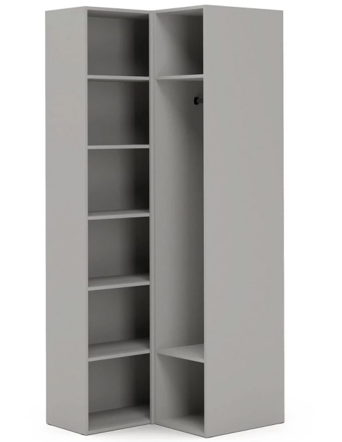 Шкаф угловой Montreal серый код 489813