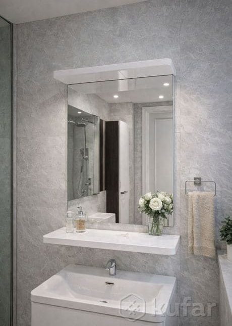 Зеркало с полкой Магнолия 50